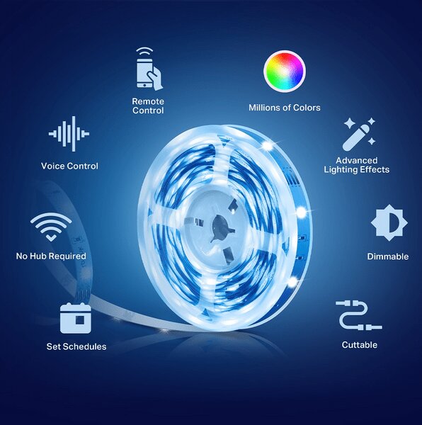 TP-Link Tapo L900-5 Okos Wi-Fi LED szalag, 5 m