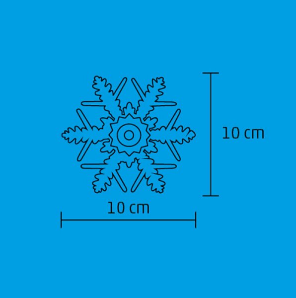Home KID 331/WH LED-es hókristály ablakdísz