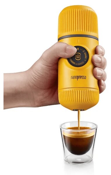 Wacaco Nanopresso Petrol hordozható kávéfőző, Sárga