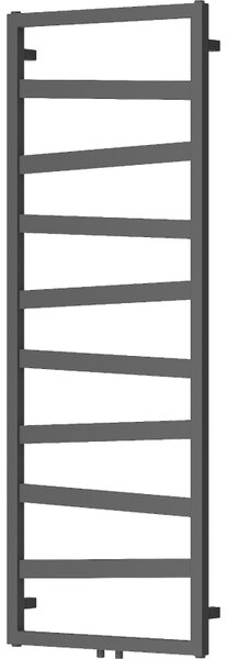 Mexen, Mexen Zoom dekoratív fürdőszobai radiátor 1430 x 530 mm, 477 W, antracit - W130-1430-530-00-66