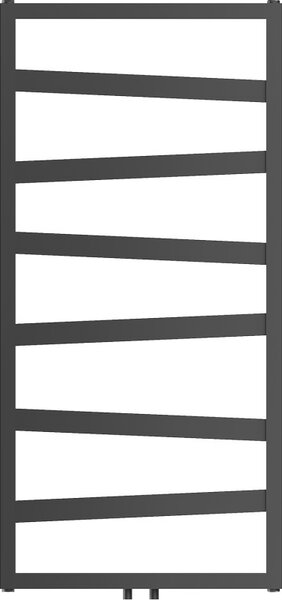 Mexen, Mexen Zoom dekoratív fürdőszobai radiátor 1100 x 530 mm, 376 W, antracit - W130-1100-530-00-66