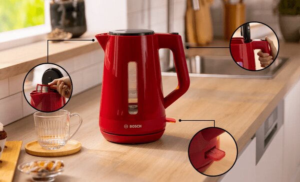 Bosch MyMoment 1.7L vízforraló, piros