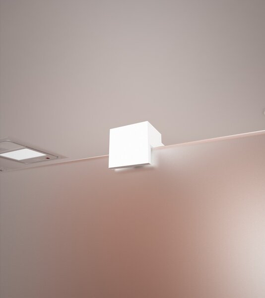 Erga Paris, Beépíthető zuhanyfal 50x200 cm, 8 mm-es matt üveg, fehér profil, ERG-V02-PARIS-050x200-FR-WH
