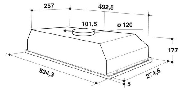 Whirlpool WCT 64FLYX Kürtős páraelszívó