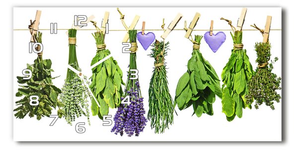 Üvegóra vízszintesen Herbs egy húr