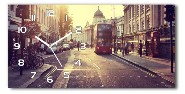 Négyszögletes üvegóra vízszintesen London