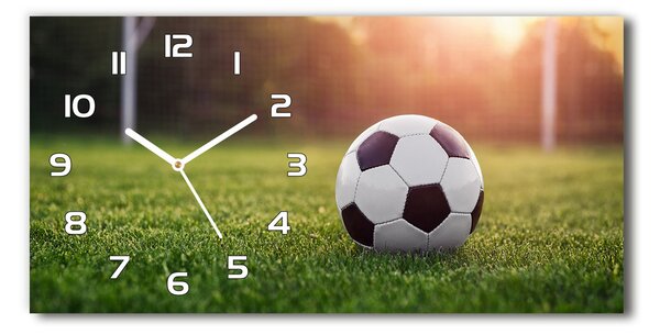 Négyszögletes üvegóra vízszintesen Futball