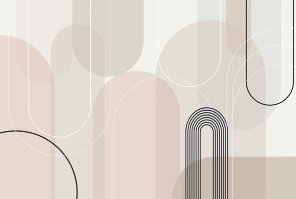 Fotótapéta Stílusos minimalista ívek, Fotótapéta absztrakt, w02826 : Uwalls.hu