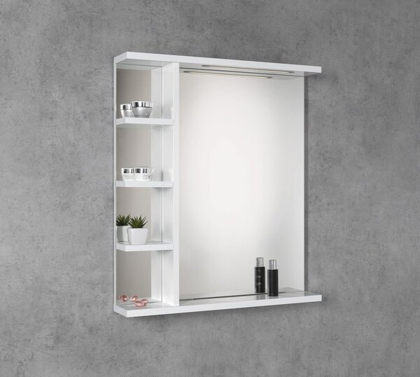 Aqualine Aqualine, KORIN STRIP tükör LED világítással és polcokkal 60x70x12cm, KO370S