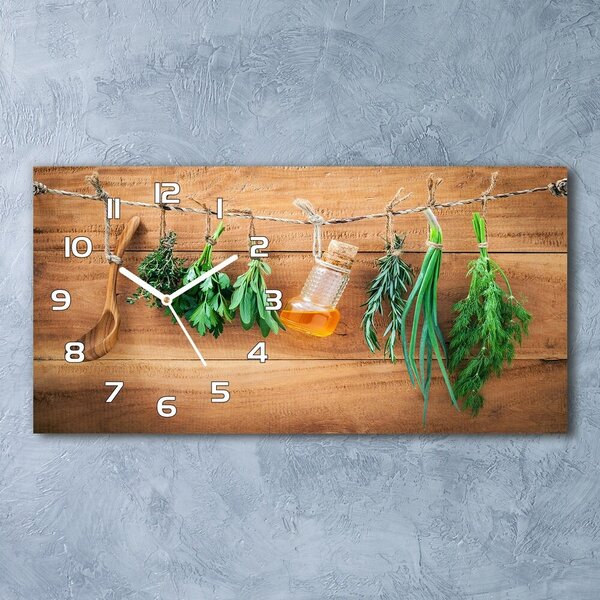 Üvegóra vízszintesen Herbs egy húr