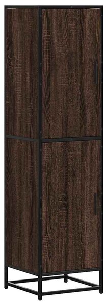 VidaXL Magastábla barna tölgy 35,5x35x139 cm műanyag fa és fém