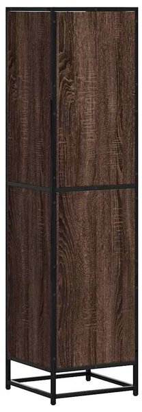VidaXL Magastábla barna tölgy 35,5x35x139 cm műanyag fa és fém
