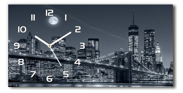 Négyszögletes üvegóra vízszintesen Manhattan new york city