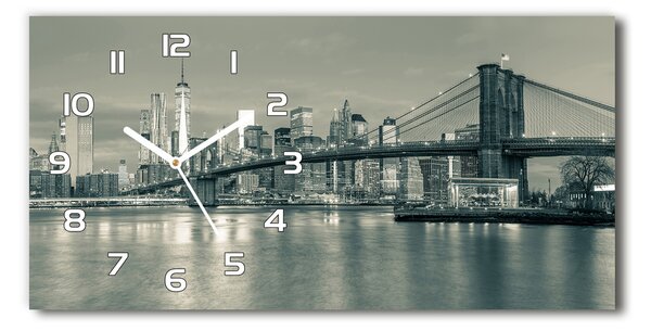 Négyszögletes üvegóra vízszintesen Manhattan new york city