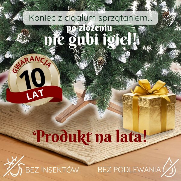 Springos gyémánt műfenyő 240cm