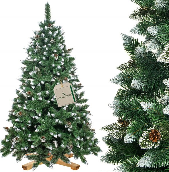 Springos gyémánt műfenyő 220cm
