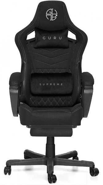 Guru Supreme GS2-W-L kényelmes főnöki gamer szék forgószék lábtartóval