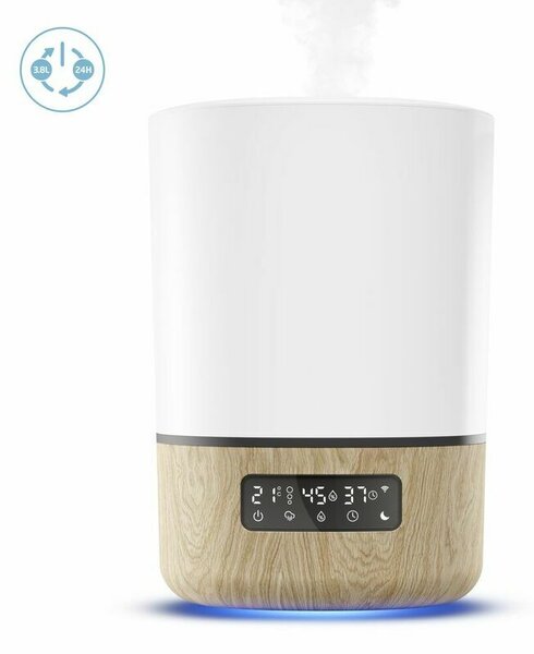 Chicco Párásító WiFi kapcsolattal 24 órás működés, Illóolaj diffúzor, Modern minimál dizájn (MC3106101000)
