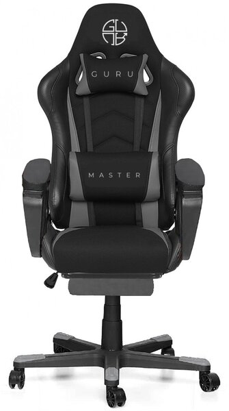 Guru Master GM1-G-L kényelmes főnöki gamer szék forgószék lábtartóval