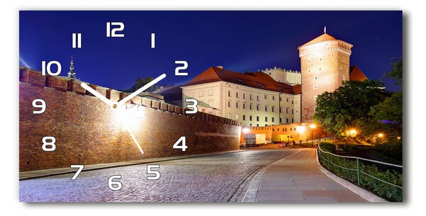 Négyszögletes üvegóra vízszintesen Krakkó, lengyelország