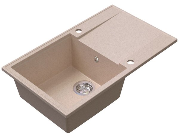 SINK Quality Quality Sink55 gránit mosogató, 780x460x215 mm, bézs, SKQ-SINK.P.1KDOL