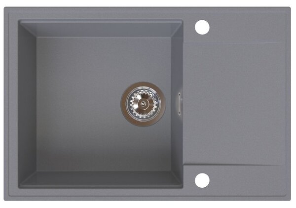 SINK Quality Quality Sink55 mosogató, gránit konyhai mosogató 680x460x215 mm, szürke, SKQ-SINK.D.1KDO