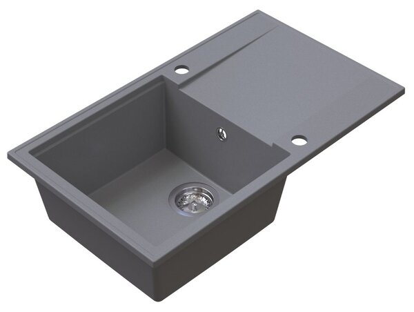 SINK Quality Quality Sink55 mosogató, gránit konyhai mosogató 780x460x215 mm, szürke, SKQ-SINK.D.1KDOL