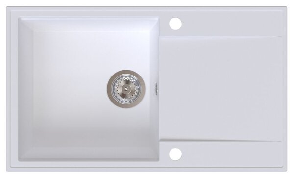 SINK Quality Quality Sink55 gránit mosogató, 780x460x215 mm, fehér, SKQ-SINK.W.1KDOL