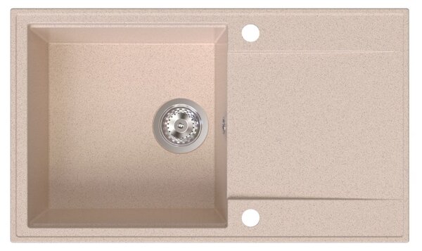 SINK Quality Quality Sink55 gránit mosogató, 780x460x215 mm, bézs, SKQ-SINK.P.1KDOL