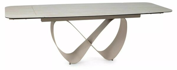 Infinity Ceramic Bővíthető Étkezőasztal Travertine Kerámia Bézs Matt Kasmír