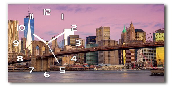 Négyszögletes üvegóra vízszintesen Manhattan new york city
