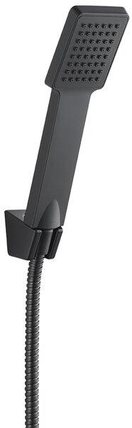 Laveo Kvadrato, zuhanycsaptelep Orca kézizuhannyal, matt fekete, LAV-BLQA740D