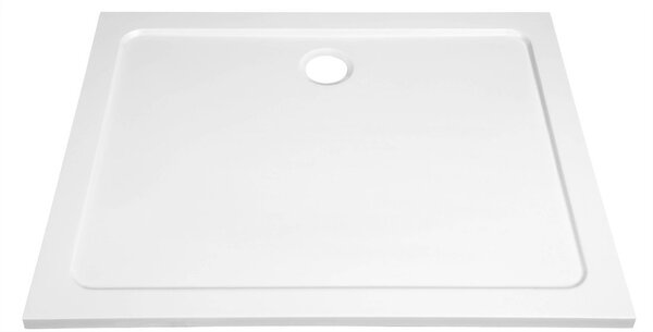 Aqualine Aqualine, TECMI zuhanytálca öntött márványból, téglalap alakú 80x70cm, fehér, PQ8070
