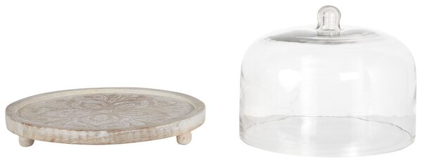 Tortaállvány FAJUM Mangófa Világosbarna