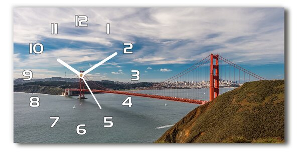 Négyszögletes üvegóra vízszintesen Bridge san francisco