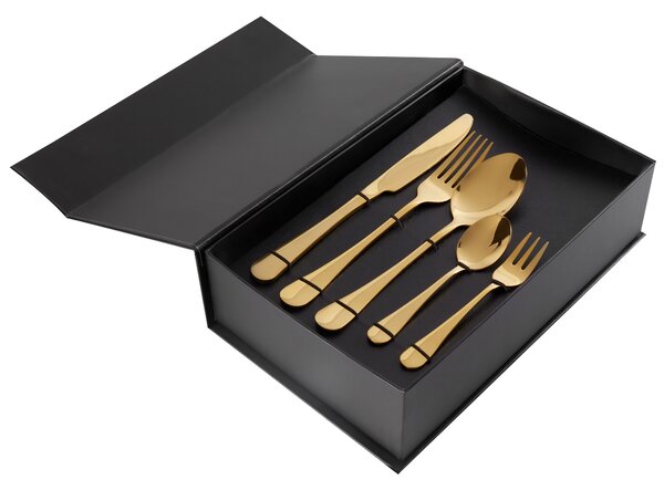 30 darabos evőeszközkészlet FUSILLI Arany