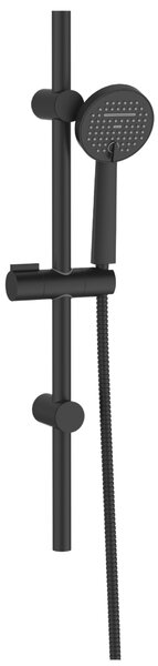 Invena Kalitea, zuhanyoszlop 70 cm kézi zuhanyfejjel, 2 funkciós kézi zuhanyfej, matt fekete, INV-AU-72-Z04-V