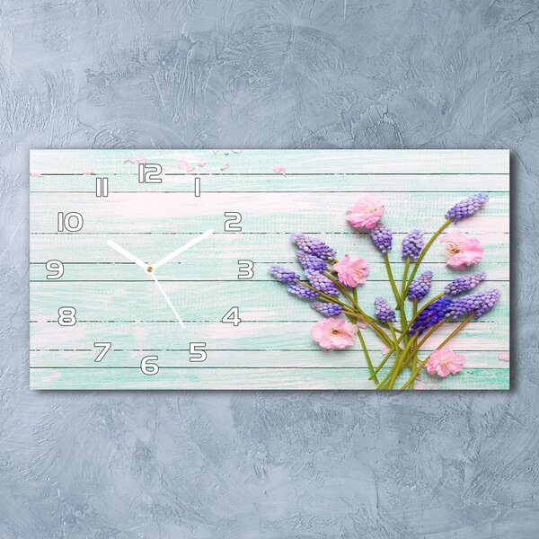 Vízszintes üvegóra Lavender fa