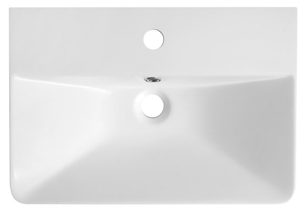 Aqualine Aqualine, SEN bútormosdó, öntött márvány, 51x35cm, fehér, SN510