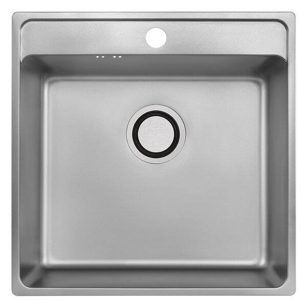 Laveo Besos, 1 rekeszes rozsdamentes mosogató 480x490x210 mm, acél, LAV-SLB_210T