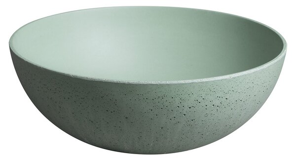 Sapho Sapho, FORMIGO beton pultra szerelhető mosdó, 39 cm átmérőjű, matt zöld, FG323