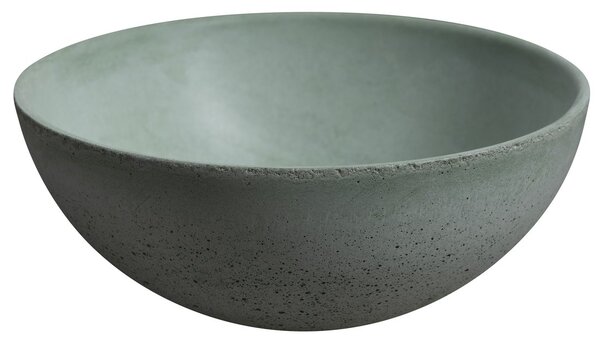 Sapho Sapho, MINOR beton pultra szerelhető mosdó, 26 cm átmérőjű, matt zöld, MR26023