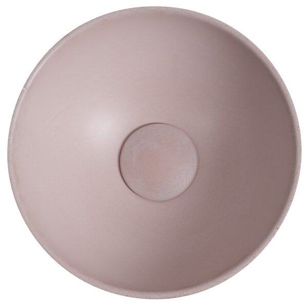 Sapho Sapho, MINOR beton pultra szerelhető mosdó, 26 cm átmérőjű, matt rózsaszín, MR26021
