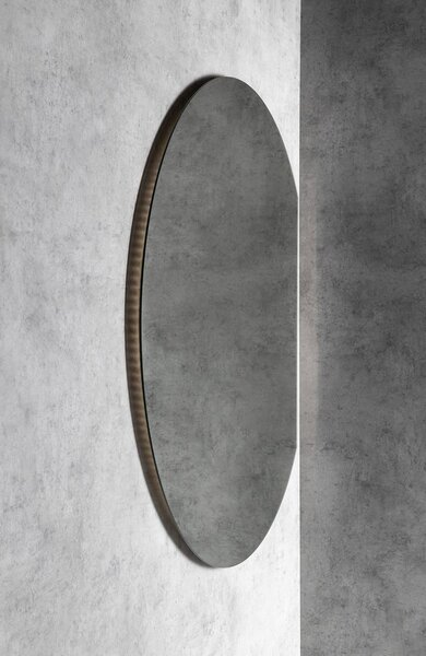 Sapho Sapho, DARA CUT LED háttérvilágítású tükör 20W, ø 100x90cm, fűtőfólia, 34900CI