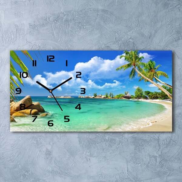 Üvegóra vízszintesen Seychelles strand