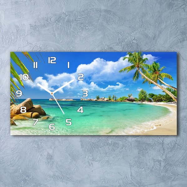 Üvegóra vízszintesen Seychelles strand