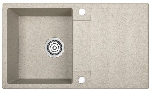 Kuchinox Rab, 1 rekeszes gránit mosogató 760x440x160 mm, bézs, LAV-SBF_411Y