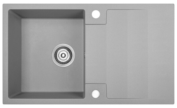 Kuchinox Rab, 1 rekeszes gránit mosogató 760x440x160 mm, szürke, LAV-SBF_511Y