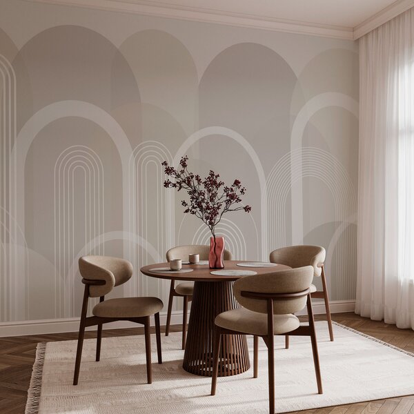 Fotótapéta Geometrikus ívek boho, Fotótapéta absztrakt, w02935v1 : Uwalls.hu