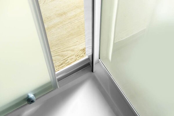 Aqualine Aqualine, AMADEO téglalap alakú zuhanyparaván 1100x800mm L/P változat, Téglaüveg, BTS110BTP80